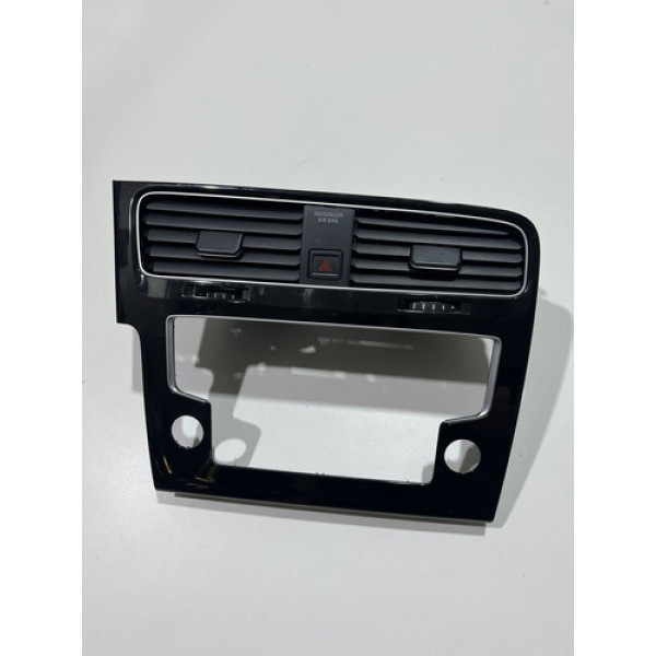 Moldura Central Midia Painel Vw Golf 2014/2019  